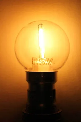0.5W E27 Filament LED G45 Round 2200K Bulb