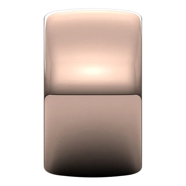 10K Rose Gold Half Round Wedding Band, 12 mm Wide