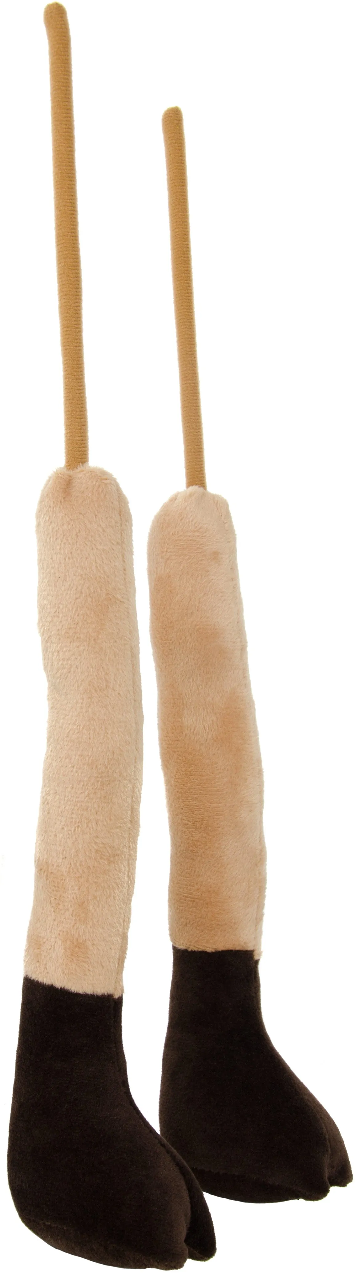 10" Pair Of Poseable Plush Reindeer Legs: Brown