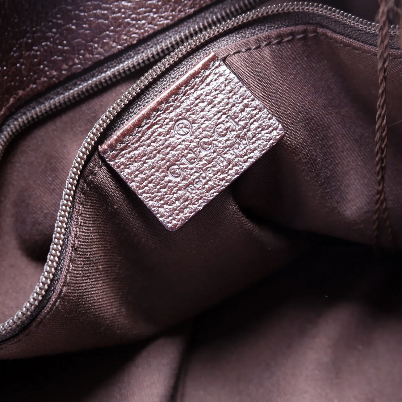 120836 GG Canvas Tote Brown
