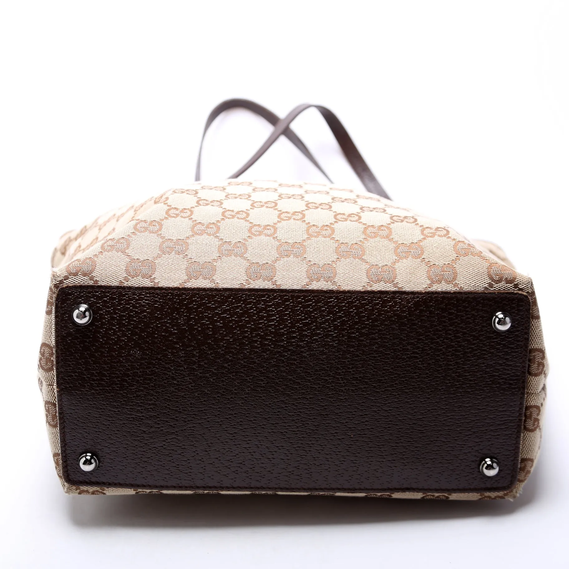 120836 GG Canvas Tote Brown
