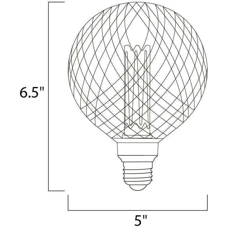 3.5W Dimmable LED E26 S125 Classic Pattern