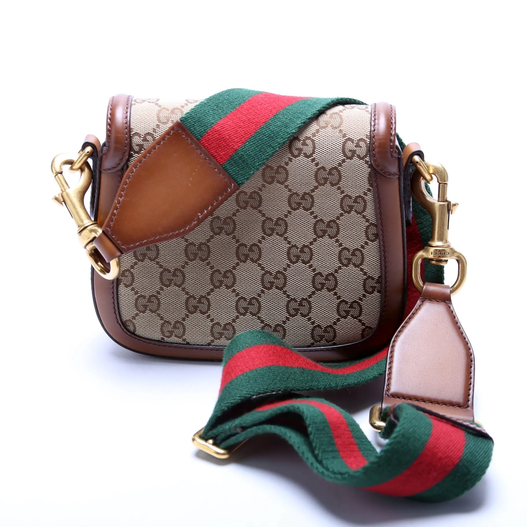 384821 GG Canvas Lady Web Small Shoulder Bag