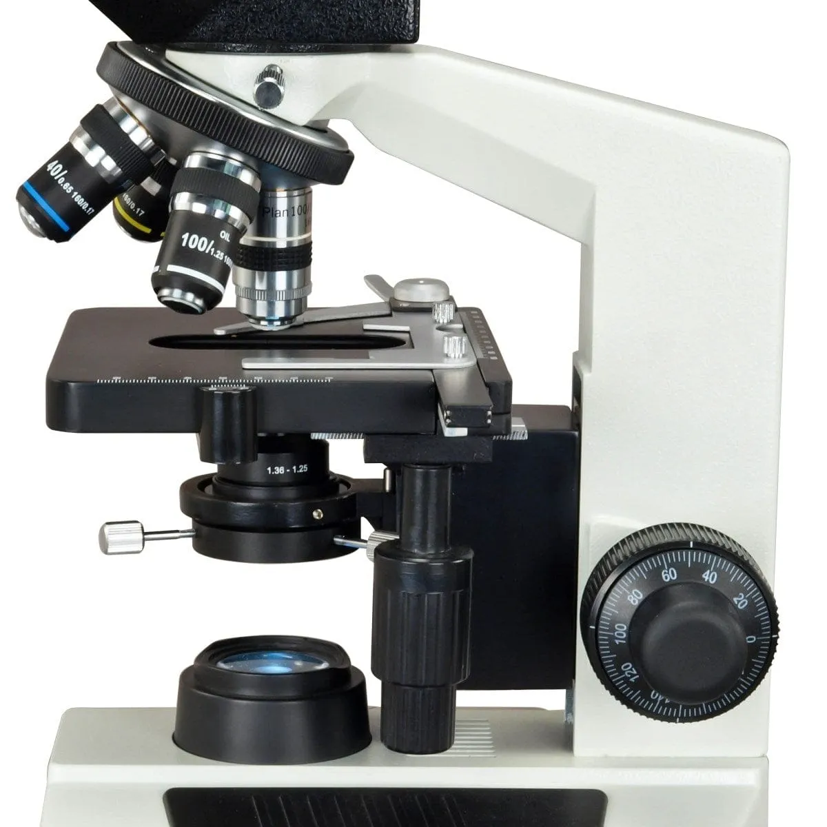 40X-2000X 3MP Digital Integrated Microscope with LED Illumination   Oil Darkfield Condenser and 100X Lens