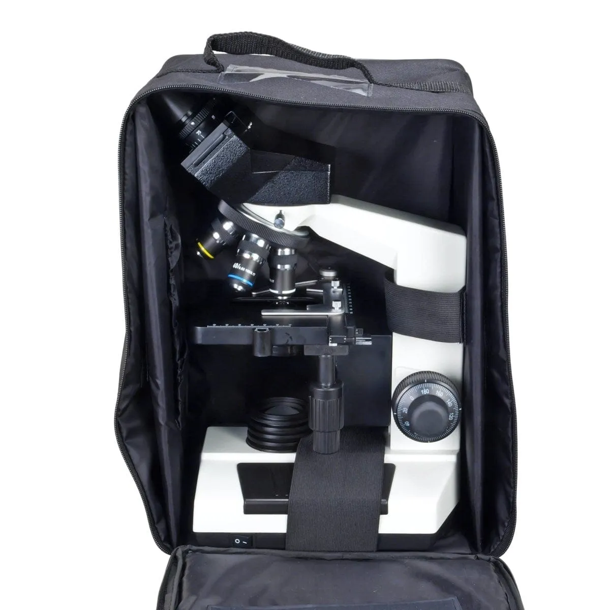 40X-2500X 3MP Digital Integrated Microscope with Halogen Illumination   Vinyl Case