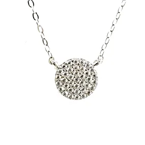 8mm Micropave Disc Necklace