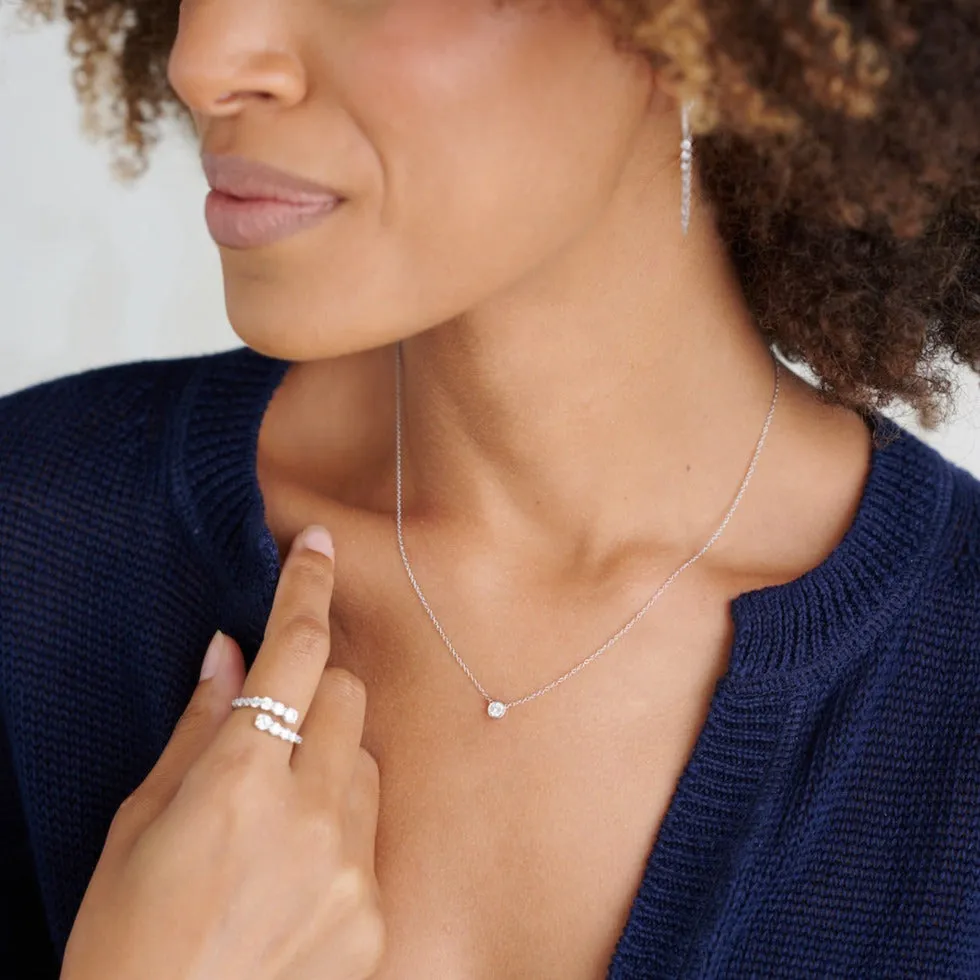 Adjustable Prong Diamond Necklace