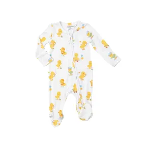 Angel Dear - Kid's Vintage Ducklings Two-way Zipper Footie