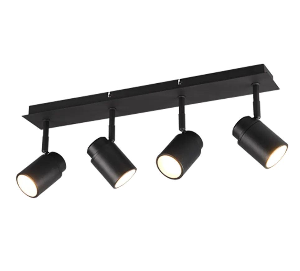 Angelo 3/4Lt Bar Spotlight IP44 - Black/Chrome