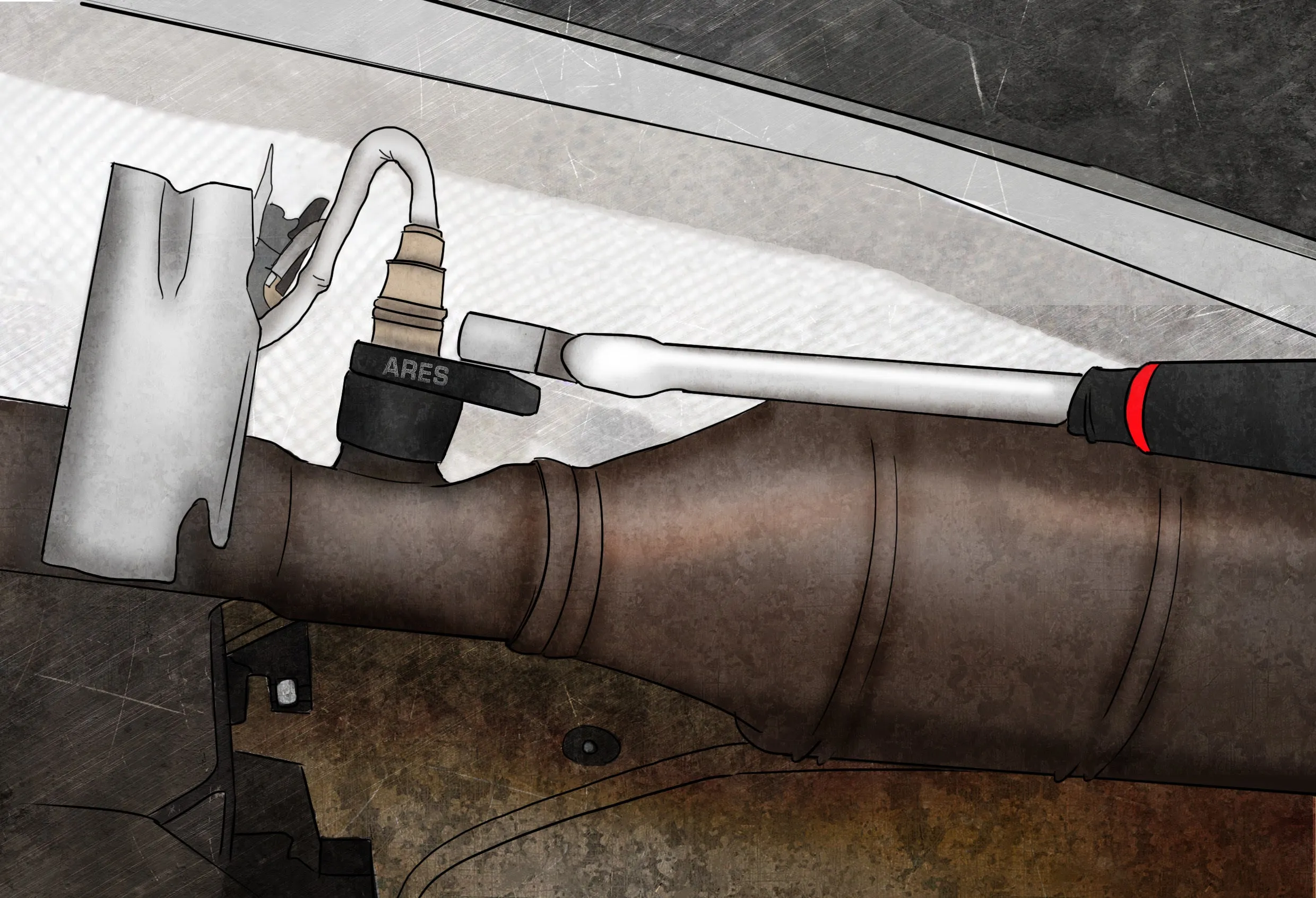 ARES 70039 - Oxygen Sensor Offset Puller
