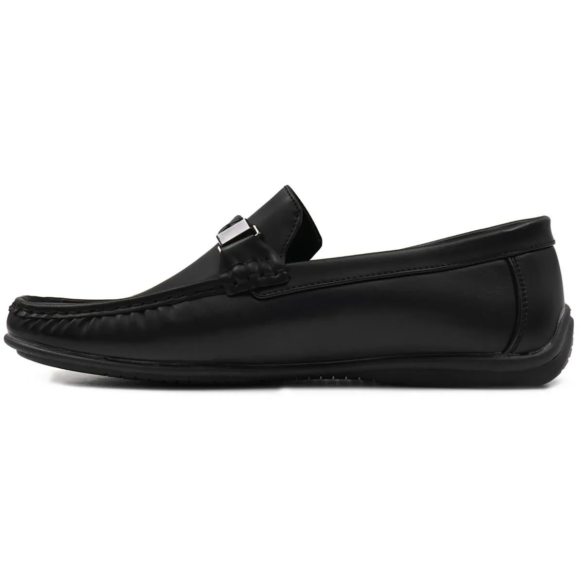 Aston Marc Mens Madrid 01 Faux Leather Slip-On Loafers