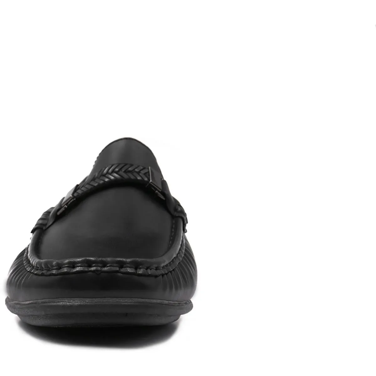 Aston Marc Mens Madrid 01 Faux Leather Slip-On Loafers