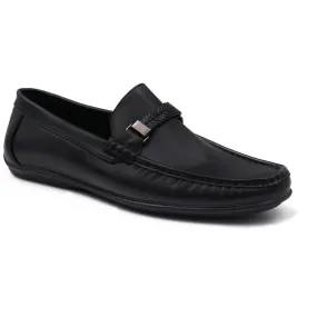 Aston Marc Mens Madrid 01 Faux Leather Slip-On Loafers