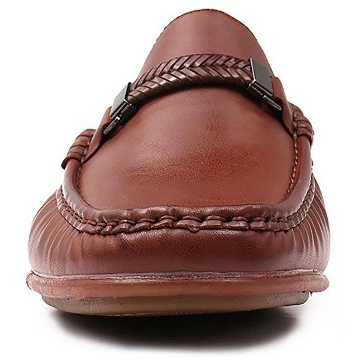 Aston Marc Mens Madrid 01 Faux Leather Slip-On Loafers