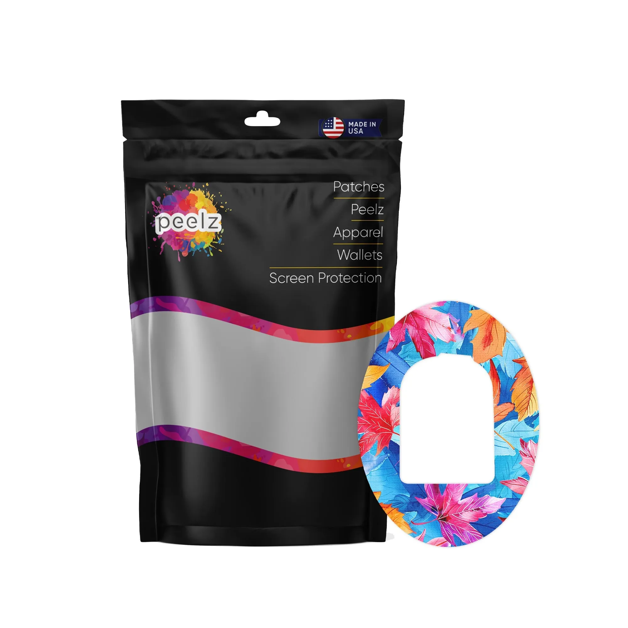 Autumn Leaves Patch Tape Designed for the Omnipod