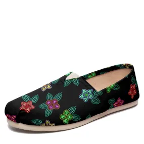 Berry Flowers Black Slip On