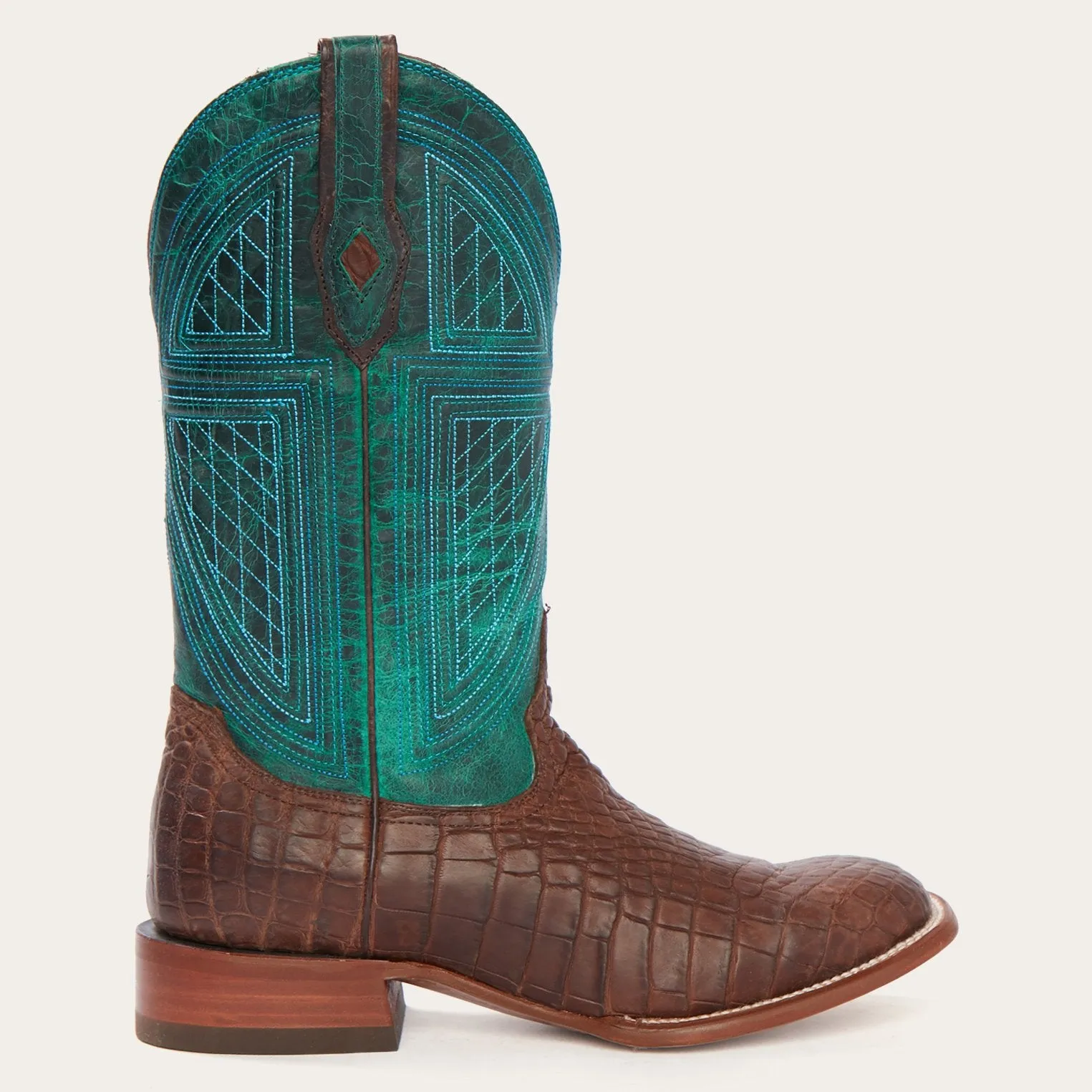 Big Horn Tobacco Alligator Cowboy Boot
