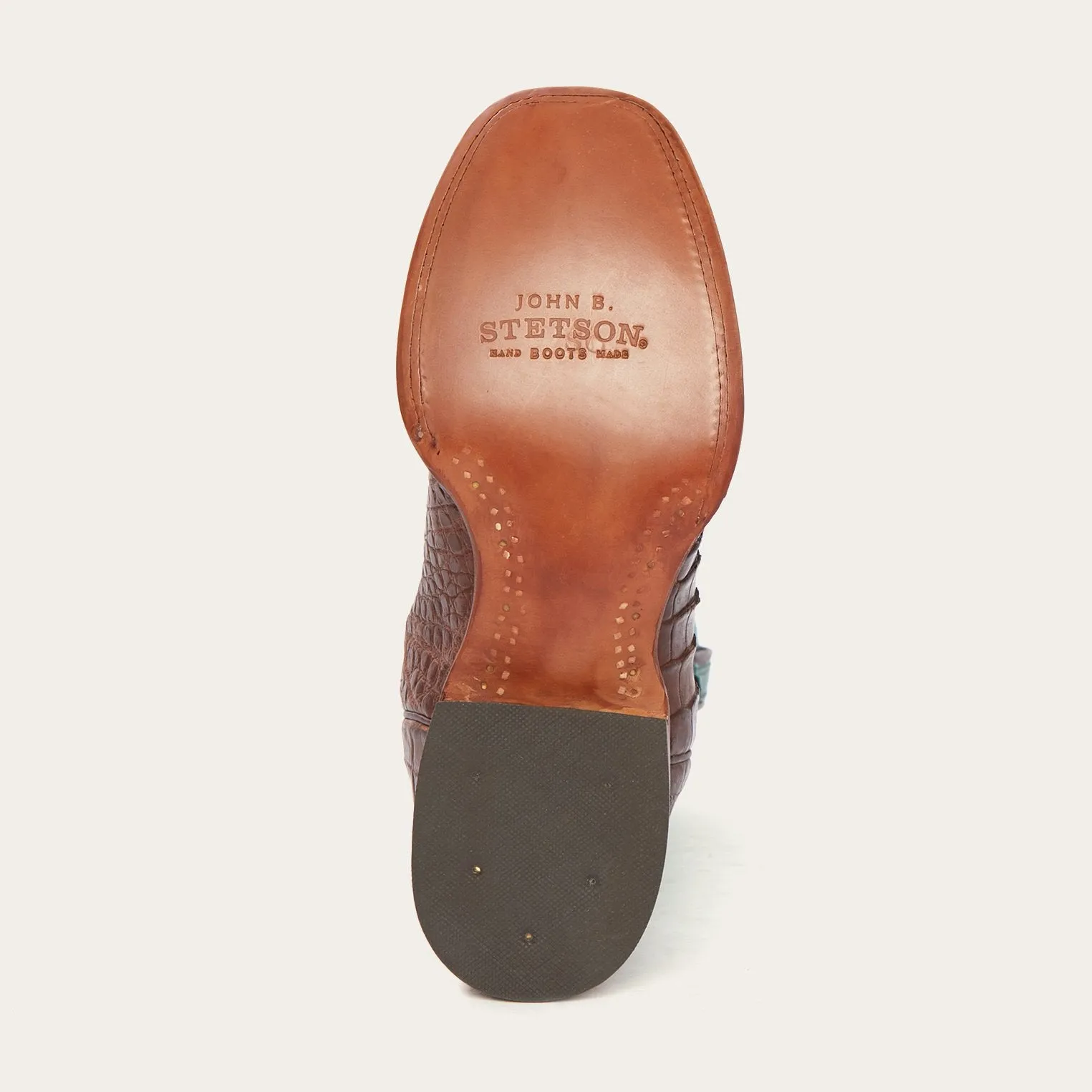Big Horn Tobacco Alligator Cowboy Boot