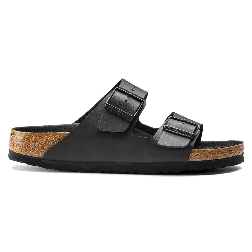 Birkenstock Women's Arizona Birko-Flor (Black - Wide Fit)