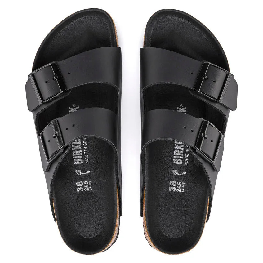 Birkenstock Women's Arizona Birko-Flor (Black - Wide Fit)