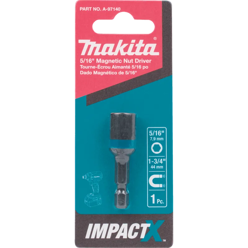 Bit Driver Impact Nutsetter Magnetic 5/16" X 1-3/4"
