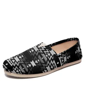 Black Fire Black and White Slip On