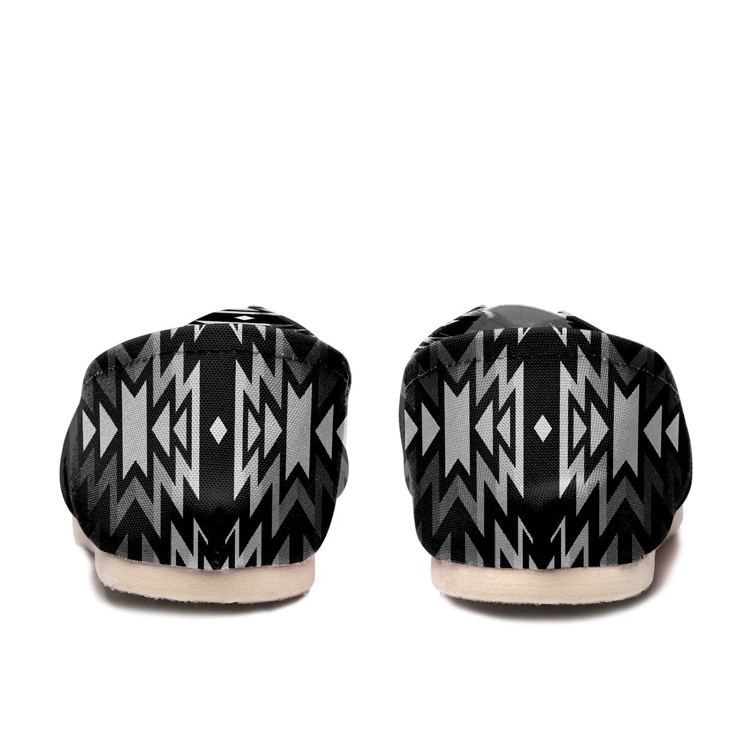 Black Fire Black and White Slip On
