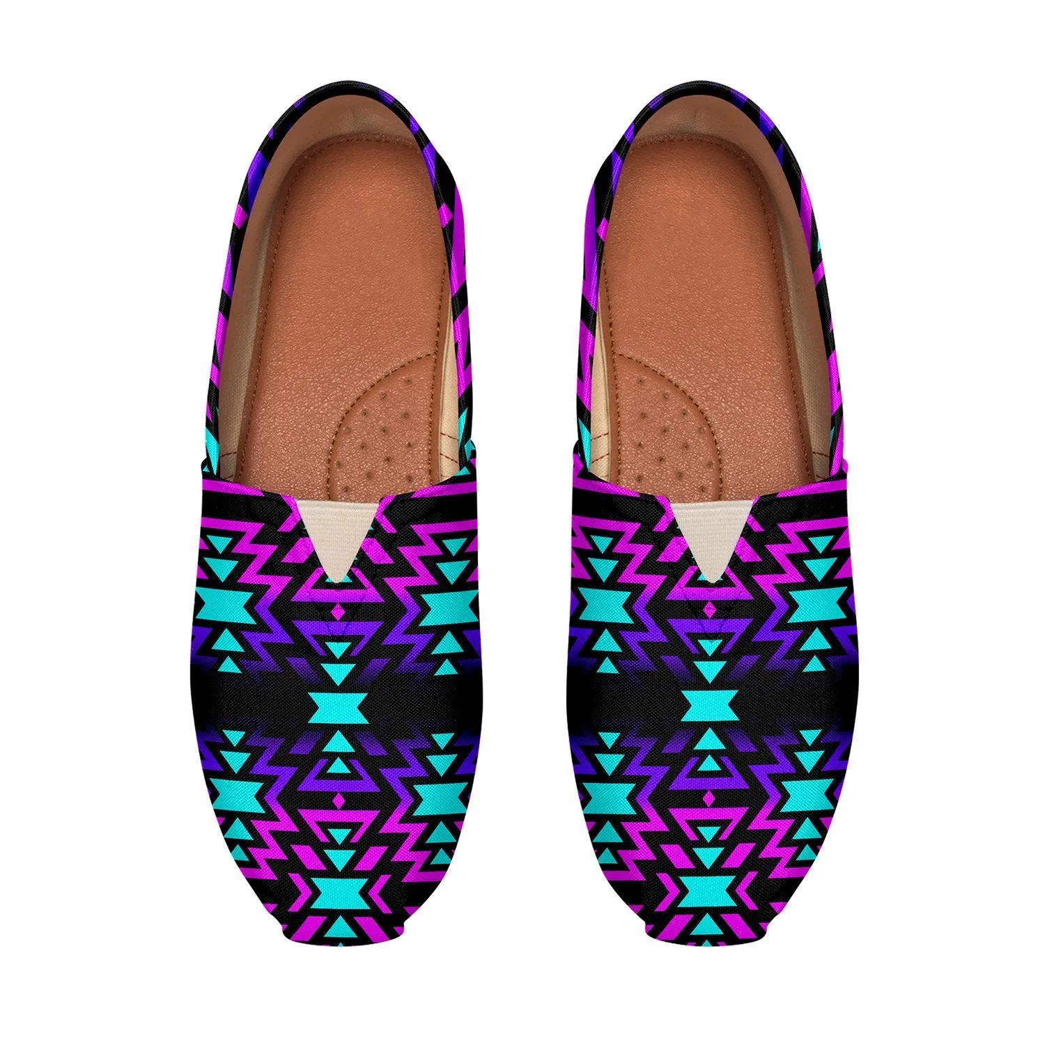 Black Fire Winter Sunset Slip On