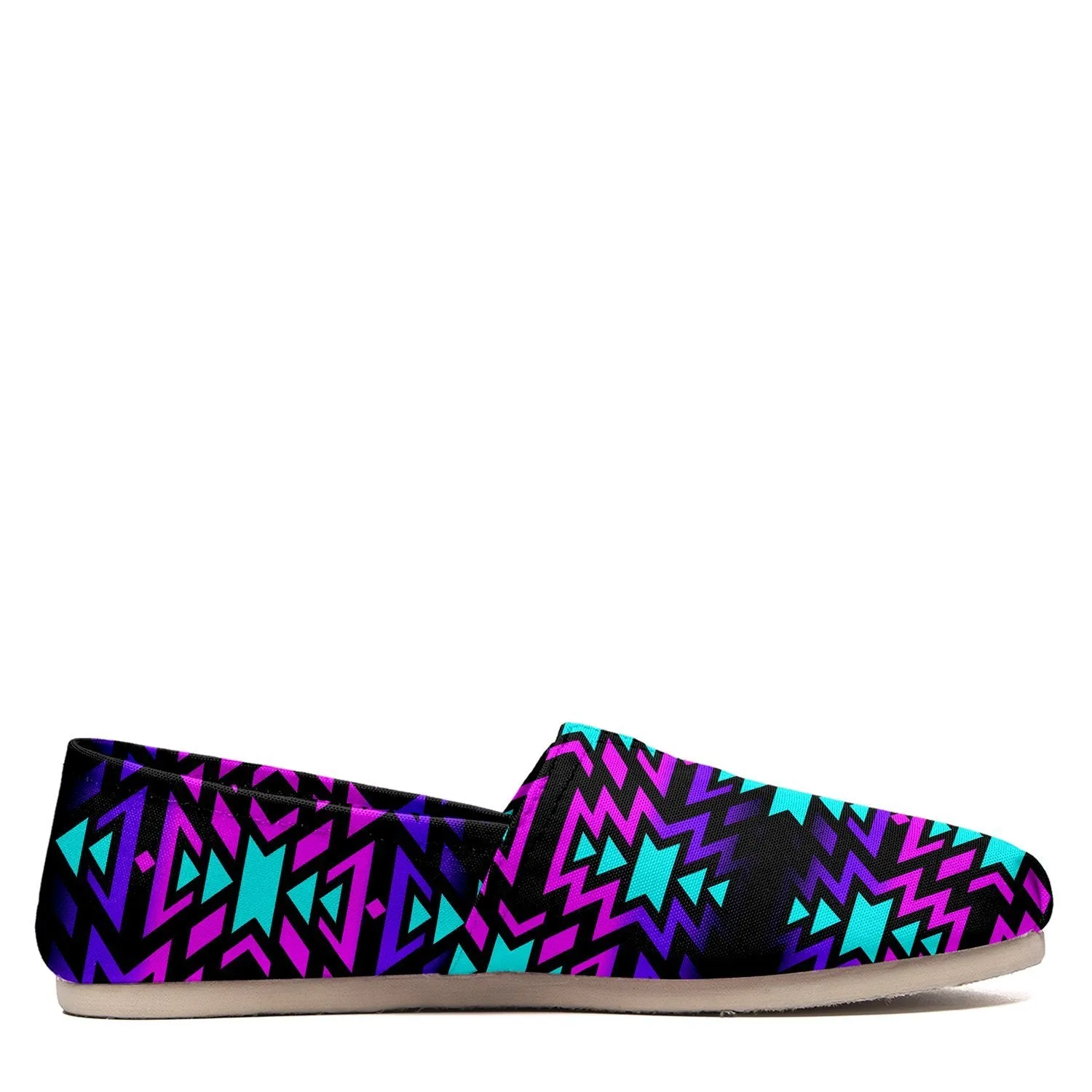 Black Fire Winter Sunset Slip On