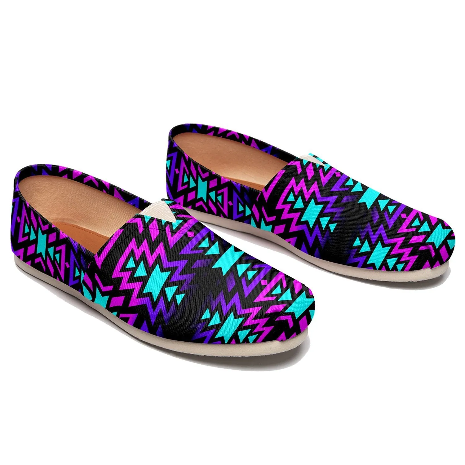 Black Fire Winter Sunset Slip On