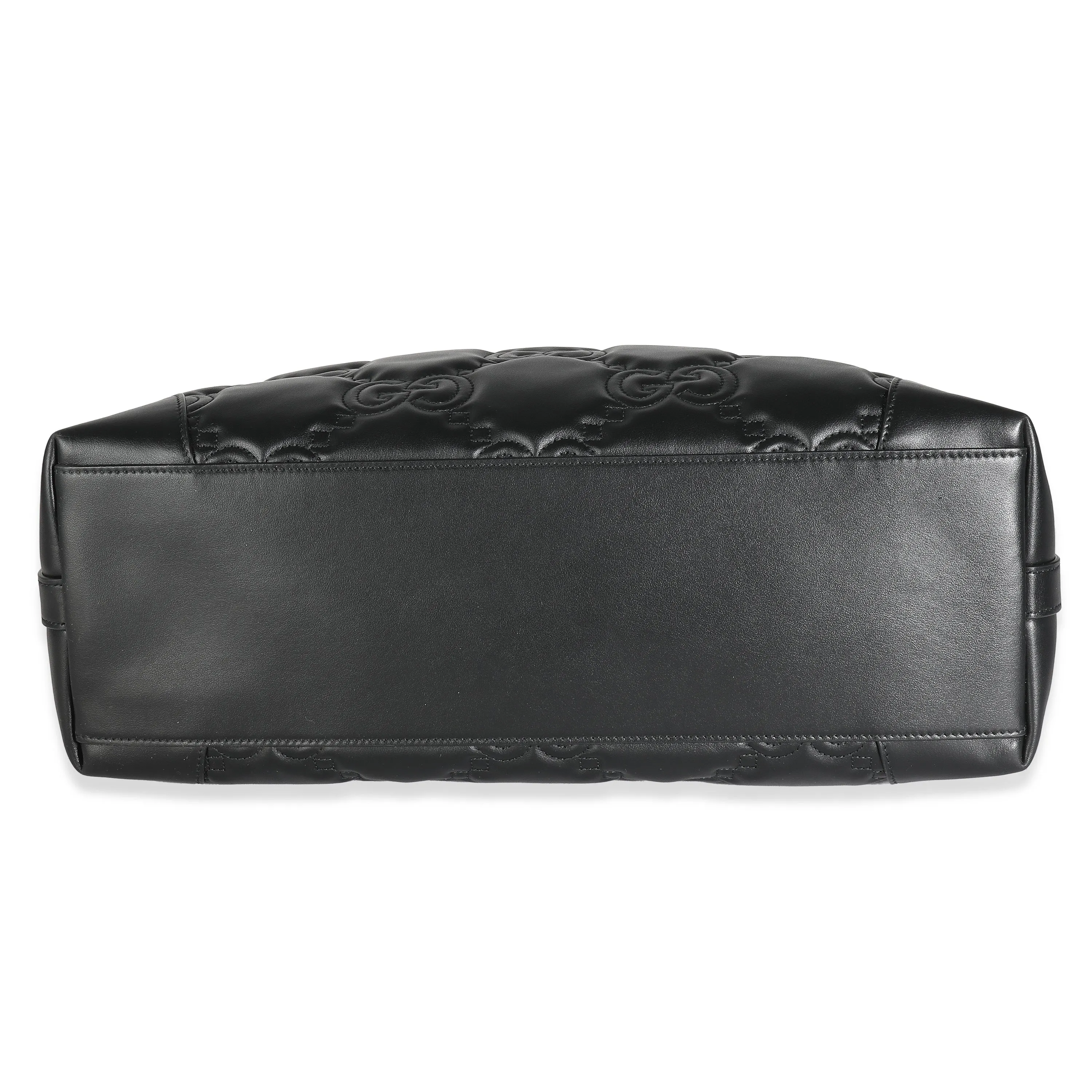 Black Matelassé Leather GG Medium Tote