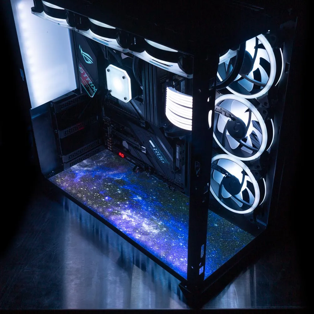 Blue Space Lian Li O11 Dynamic and XL Bottom Panel Plate Cover with ARGB LED Lighting