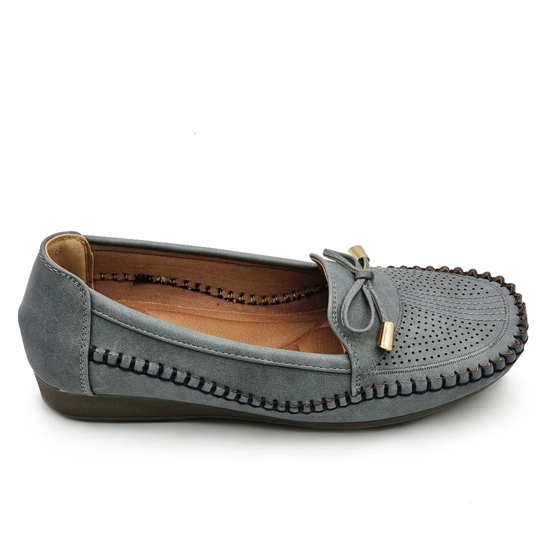 Bow Tie Slip On Loafers Shoes