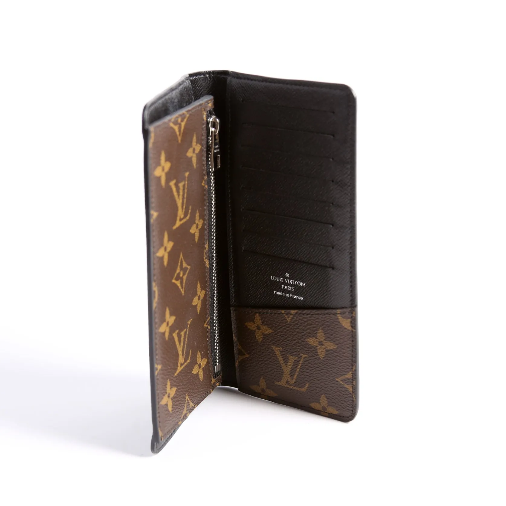Brazza Wallet Macassar Monogram Black
