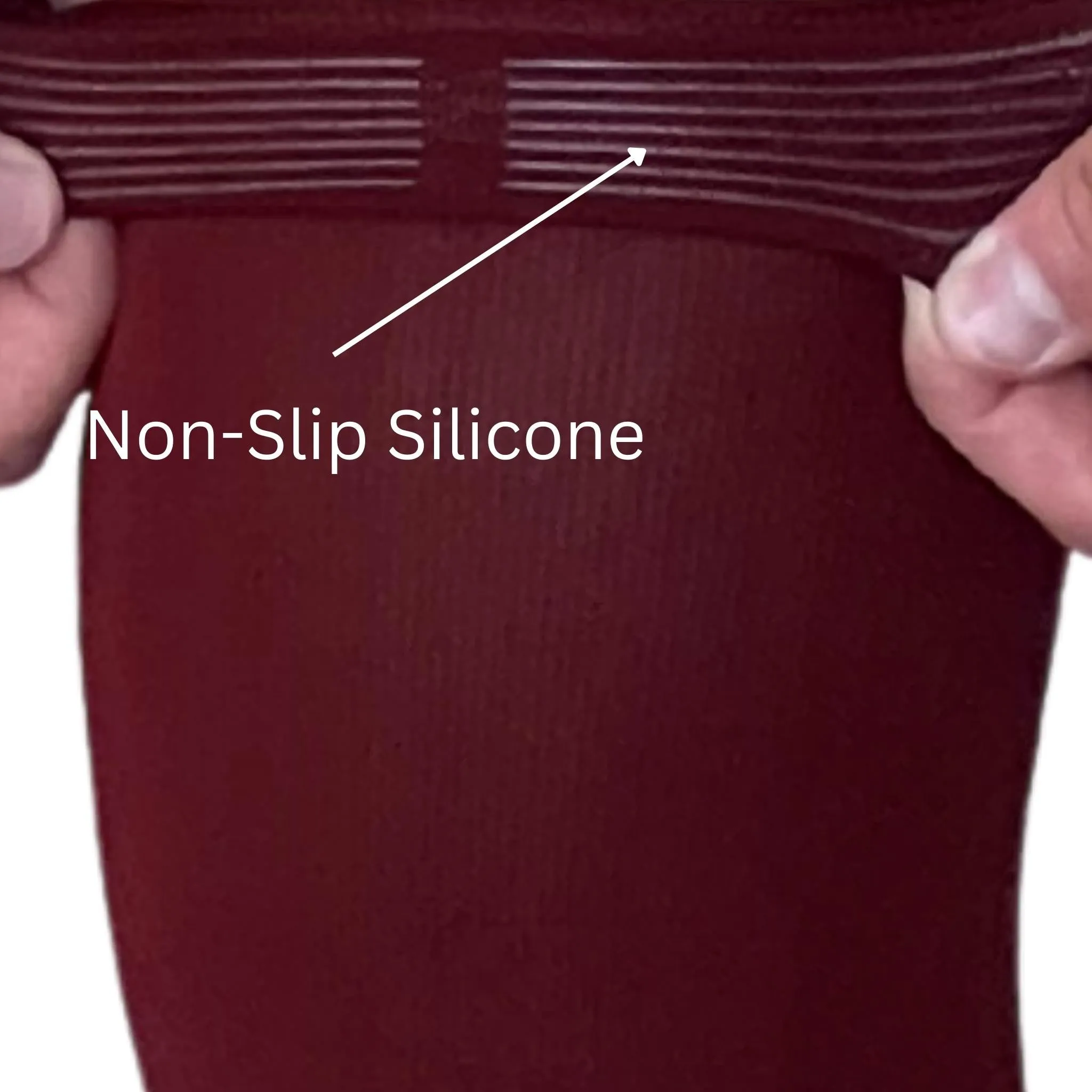 BRUCE BOLT Xtra Long Compression Leg Sleeves (pair) - MAROON