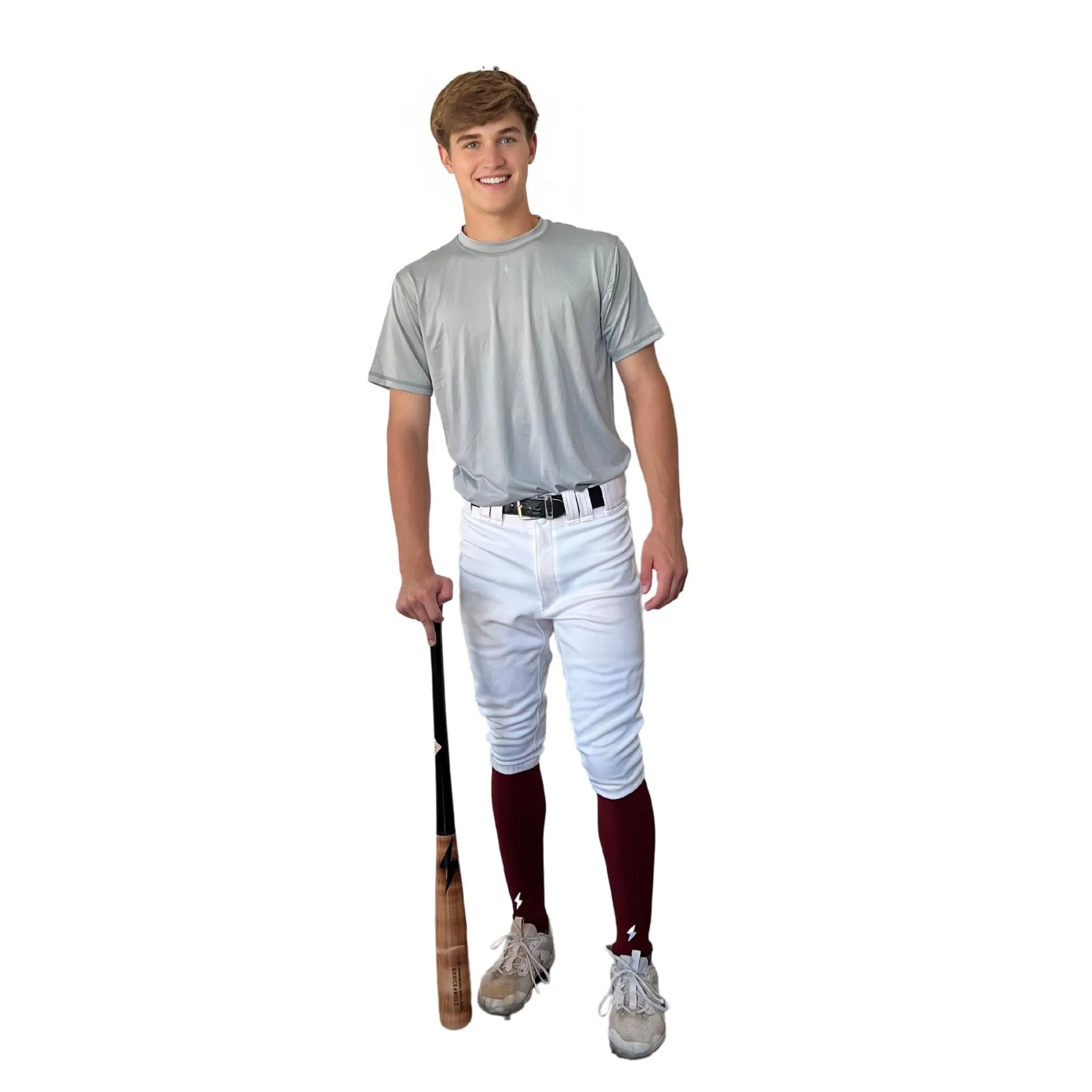 BRUCE BOLT Xtra Long Compression Leg Sleeves (pair) - PURPLE