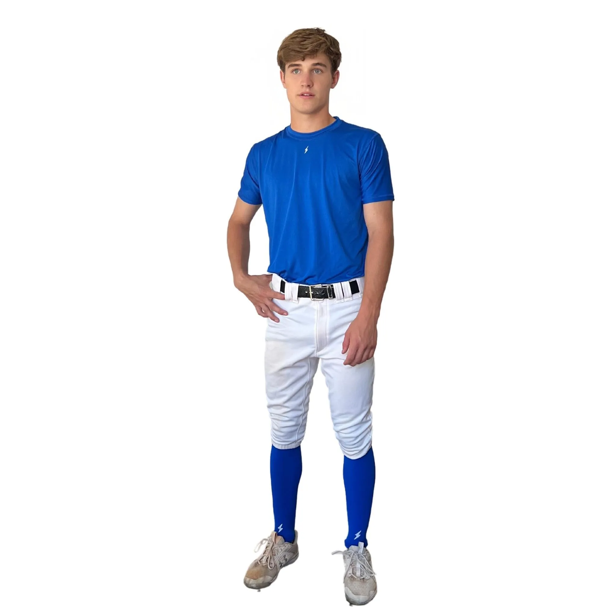 BRUCE BOLT Xtra Long Compression Leg Sleeves (pair) - ROYAL