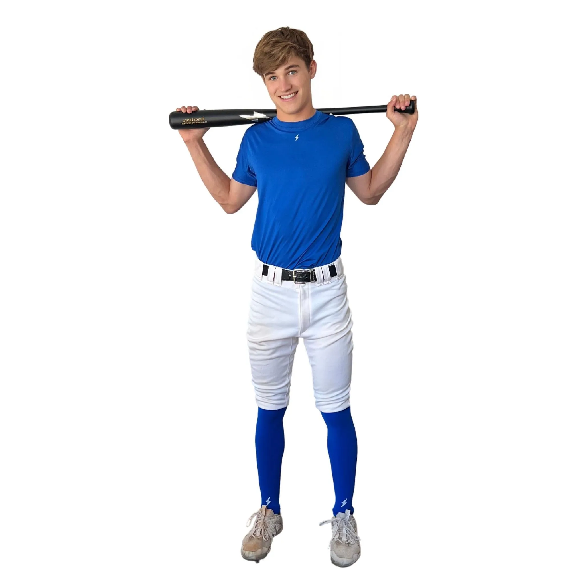 BRUCE BOLT Xtra Long Compression Leg Sleeves (pair) - ROYAL