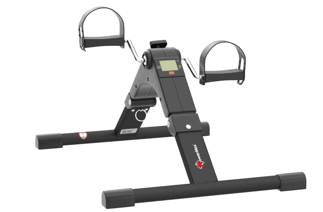 BS-MINI Mini Cycle Pedal Exerciser with Adjustable Resistance and Digital Display - For Light Leg and Arm Exercise and Physiotherapy at Home