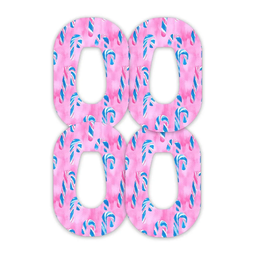 Candy Canes Patch Tape Designed for the DEXCOM G6