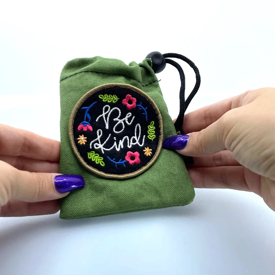 Canvas Smoker Accessories Pouch with Patch - 6 Pieces Per Retail Ready Display 22930
