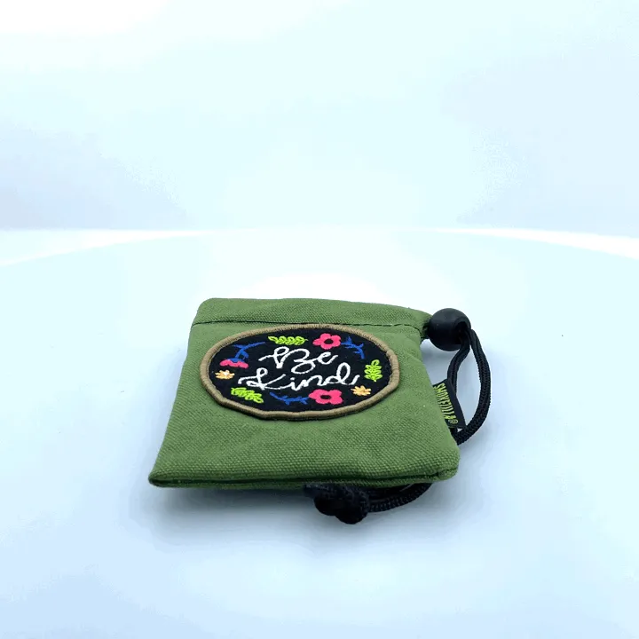 Canvas Smoker Accessories Pouch with Patch - 6 Pieces Per Retail Ready Display 22930