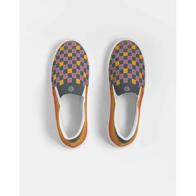 Catchflo Mens Brookietown Slip-On Canvas Shoe