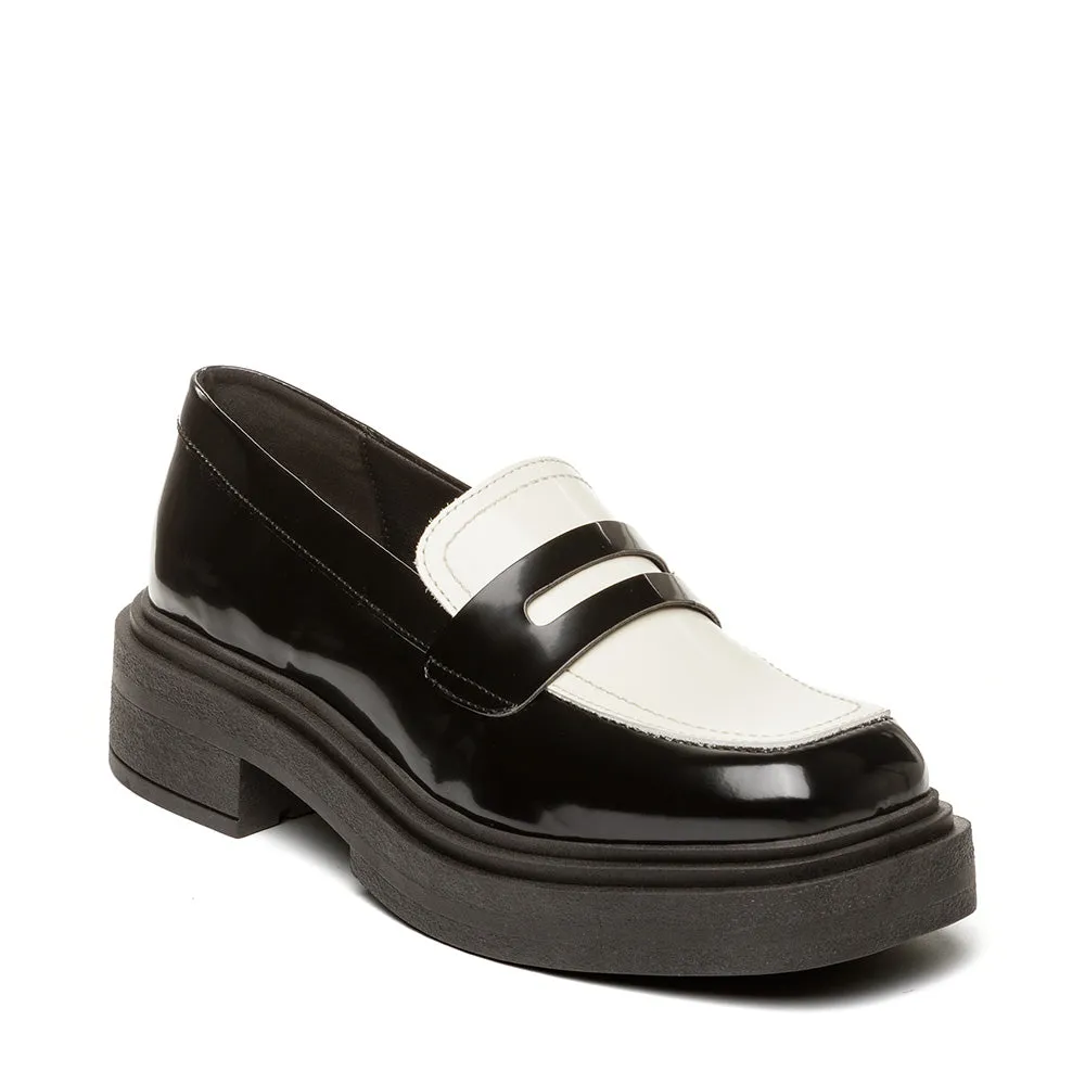Charley Flat Shoe BLACK/OFF WHITE