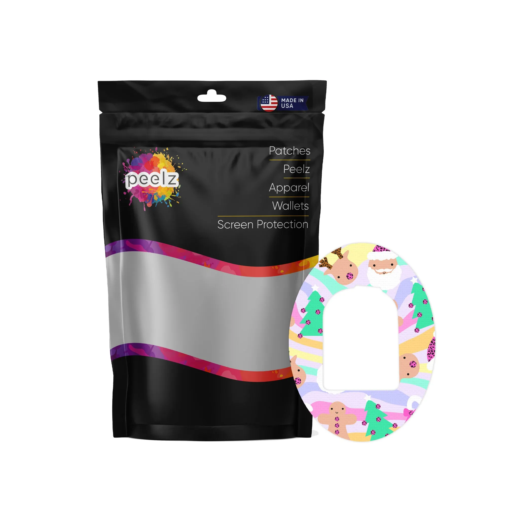 Christmas Pastel Patch Tape Designed for the Omnipod