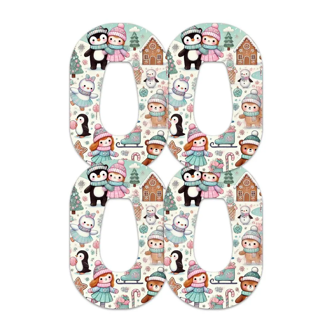 Christmas Scene Patch Tape Designed for the DEXCOM G6