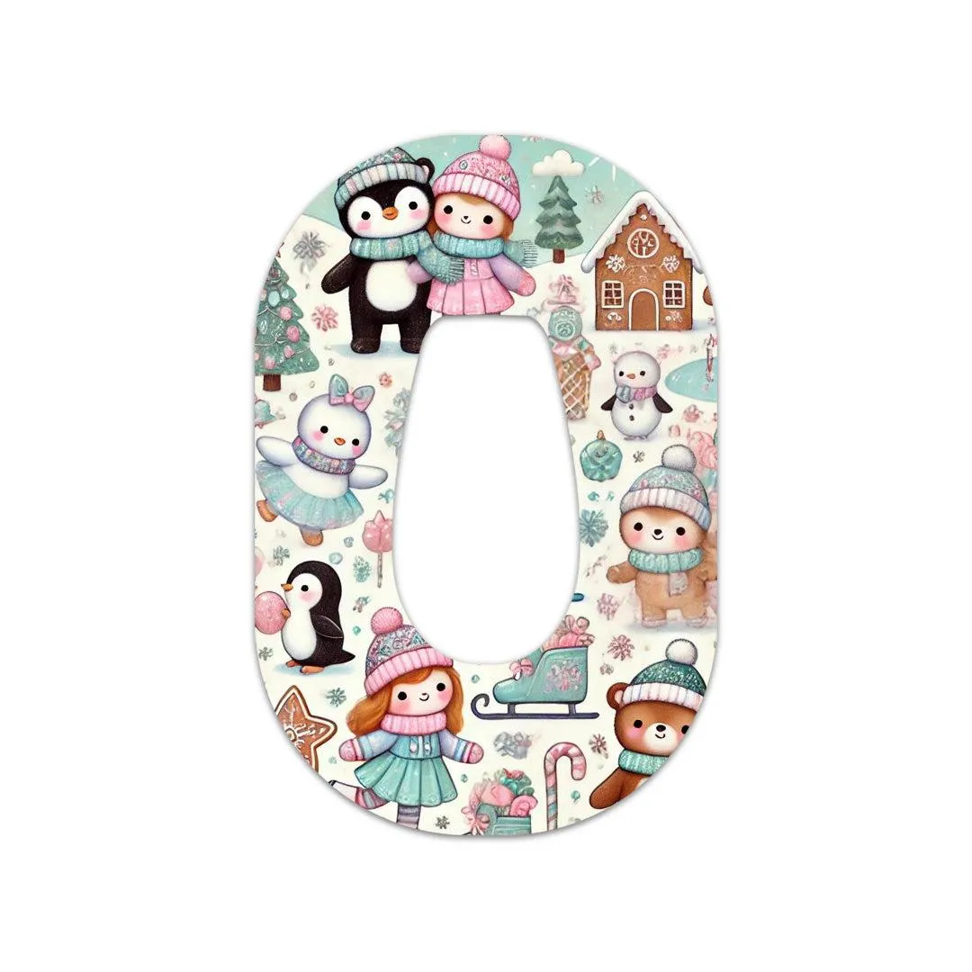 Christmas Scene Patch Tape Designed for the DEXCOM G6
