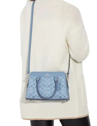 Coach Mini Darcie Carryall In Signature Chambray