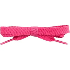 Cotton Flat 3/8" - Dark Pink (12 Pair Pack) Shoelaces