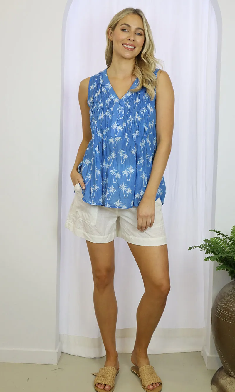 Cotton Sleeveless Top Miami, More Colours